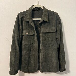 Velvet Heart Charcoal Ribbed Knit Top